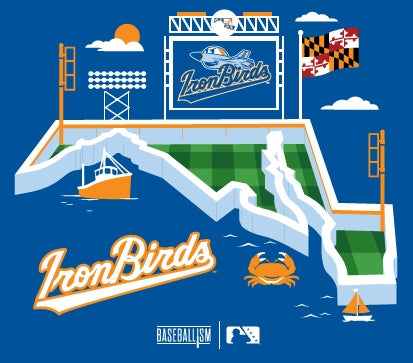 Aberdeen IronBirds - Baseballism Stadium Tee